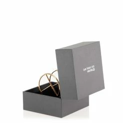 TELFAR Large Logo Hoop Earring - Gold