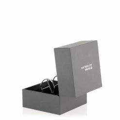 TELFAR Jewelry Medium Logo Hoop Earring - Silver