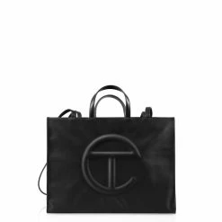 TELFAR Large Black Shopping Bag