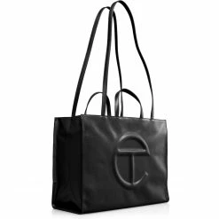 TELFAR Large Black Shopping Bag