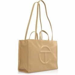 TELFAR Large Cream Shopping Bag Shopping Bags