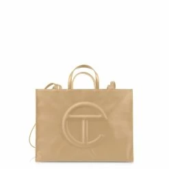 TELFAR Large Cream Shopping Bag Shopping Bags