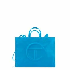TELFAR Shopping Bags Large Cyan Shopping Bag