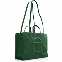 TELFAR Shopping Bags Large Dark Olive Shopping Bag