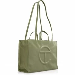 TELFAR Large Drab Shopping Bag Shopping Bags