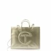 TELFAR Large Gold Shopping Bag