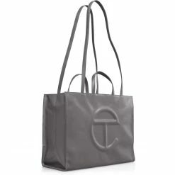 TELFAR Large Grey Shopping Bag Shopping Bags