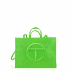 TELFAR Shopping Bags Large Highlighter Green Shopping Bag