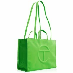 TELFAR Shopping Bags Large Highlighter Green Shopping Bag