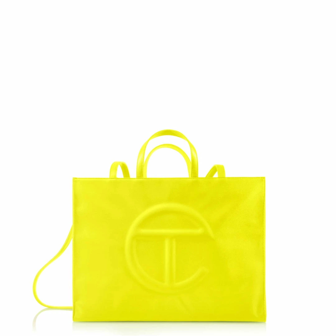 Outlet π TELFAR Large Highlighter Yellow Shopping Bag Shopping Bags π 1 TELFAR Large Highlighter Yellow Shopping Bag Shopping Bags