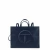 TELFAR Large Navy Shopping Bag