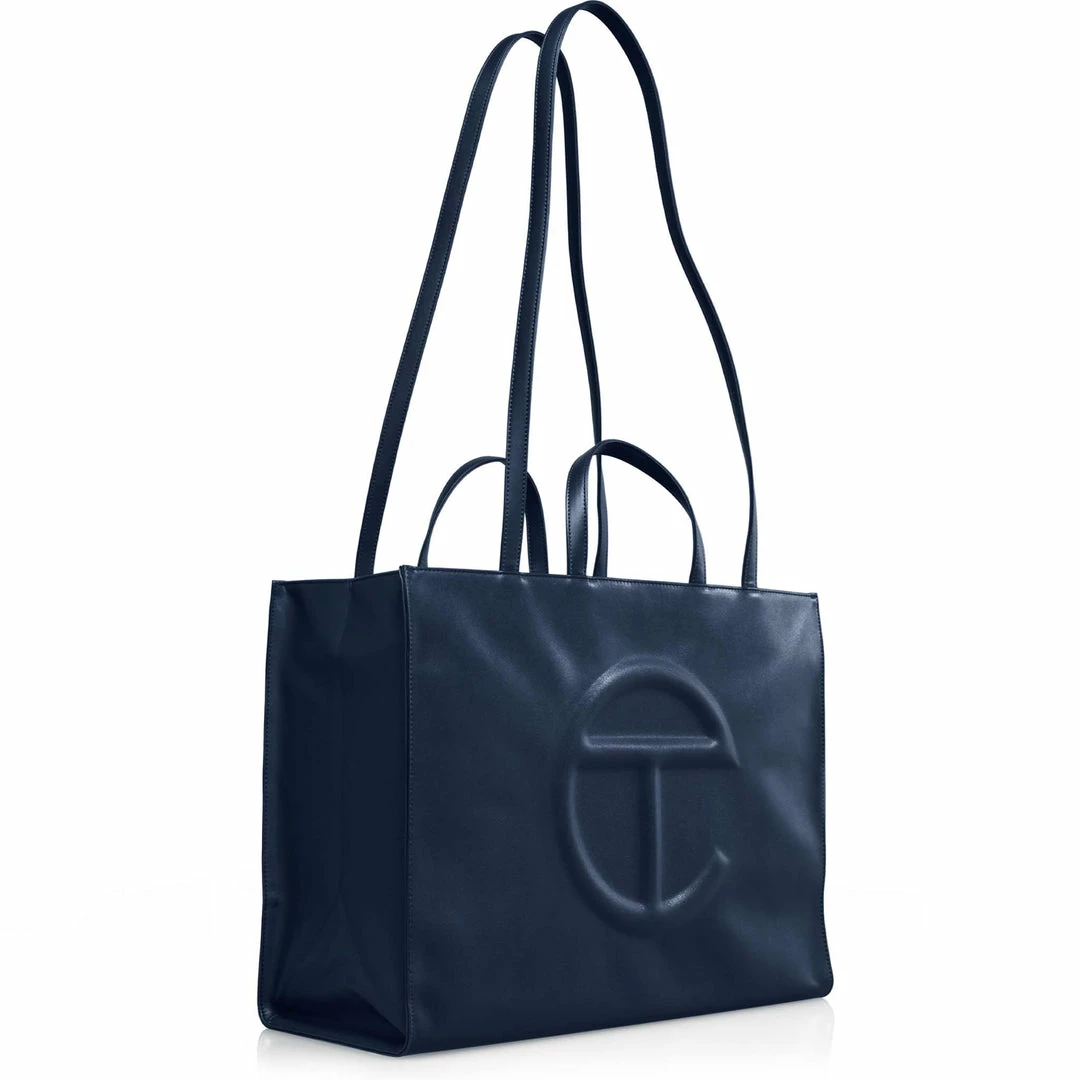 Discount 🔥 TELFAR Large Navy Shopping Bag 😉 2 TELFAR Large Navy Shopping Bag