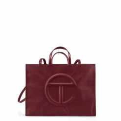 TELFAR Shopping Bags Large Oxblood Shopping Bag