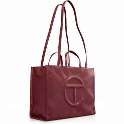 TELFAR Shopping Bags Large Oxblood Shopping Bag