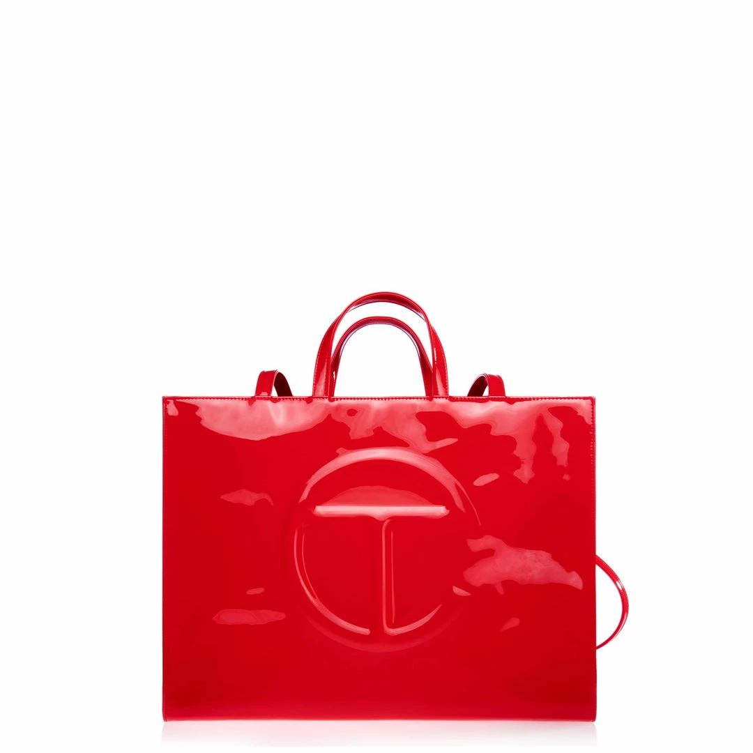 Top 10 β TELFAR Large Red Patent Shopping Bag Patent Shoppers π― 1 TELFAR Large Red Patent Shopping Bag Patent Shoppers