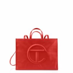 TELFAR Large Red Shopping Bag
