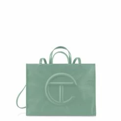 TELFAR Large Sage Shopping Bag Shopping Bags