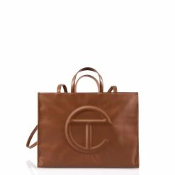 TELFAR Shopping Bags Large Tan Shopping Bag