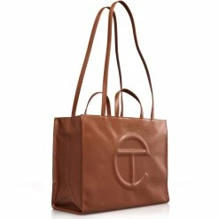 TELFAR Shopping Bags Large Tan Shopping Bag