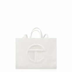 TELFAR Large White Shopping Bag Shopping Bags