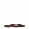 TELFAR Logo Belt - Silver/Chocolate