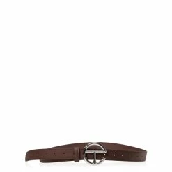 shop.telfar Shop 2 TELFAR Logo Belt - Silver/Chocolate