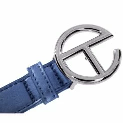 TELFAR Logo Belt - Silver/Cobalt Hats + Belts
