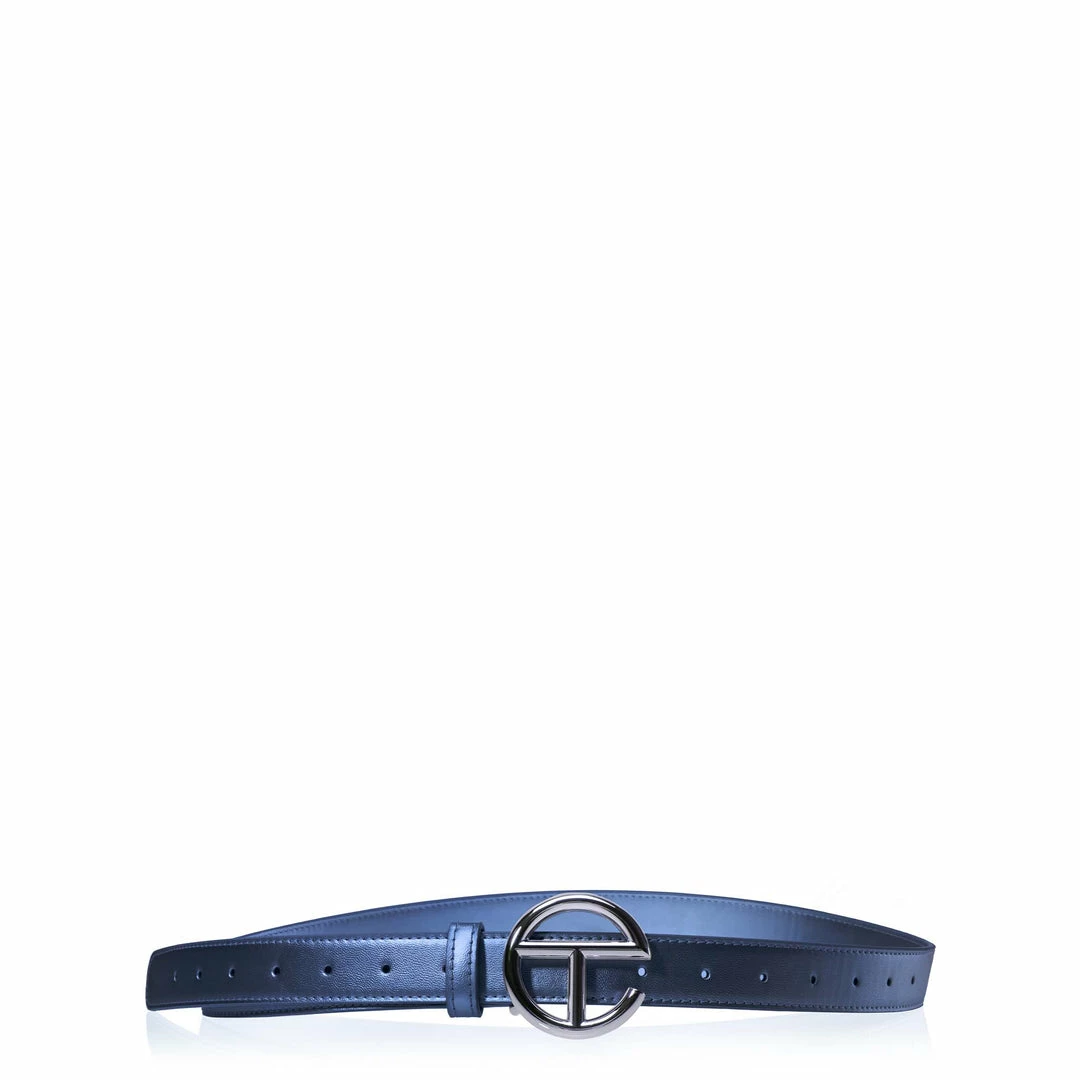 Top 10 ๐ TELFAR Logo Belt - Silver/Cobalt Hats + Belts ๐ 1 TELFAR Logo Belt - Silver/Cobalt Hats + Belts