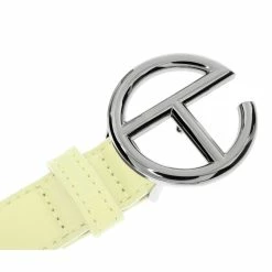 TELFAR Hats + Belts Logo Belt - Silver/Glue