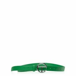 TELFAR Logo Belt - Silver/Greenscreen Hats + Belts