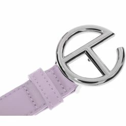TELFAR Logo Belt - Silver/Lavender Hats + Belts