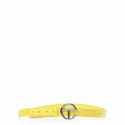 TELFAR Logo Belt - Silver/Margarine