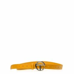 TELFAR Hats + Belts Logo Belt - Silver/Mustard