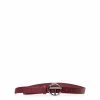 TELFAR Logo Belt - Silver/Oxblood Hats + Belts