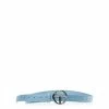 TELFAR Hats + Belts Logo Belt - Silver/Pool Blue