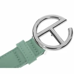 TELFAR Logo Belt - Silver/Sage Hats + Belts