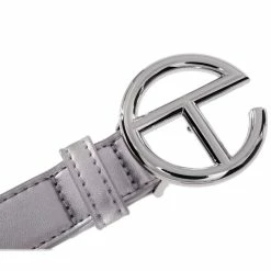 TELFAR Logo Belt - Silver/Silver