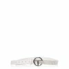 TELFAR Hats + Belts Logo Belt - Silver/White