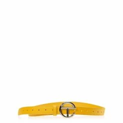 TELFAR Hats + Belts Logo Belt - Silver/Yellow