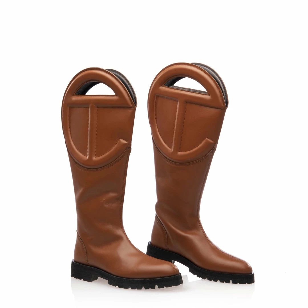 Outlet ๐ TELFAR Logo Boot - Tan ๐คฉ 1 TELFAR Logo Boot - Tan