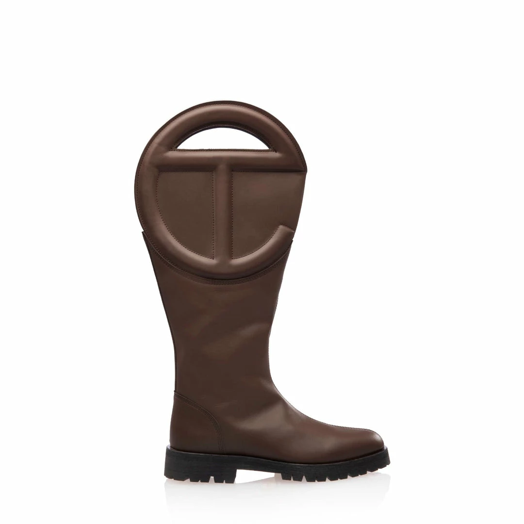 Cheapest β TELFAR Logo Boot - Chocolate π₯° 2 TELFAR Logo Boot - Chocolate