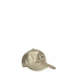 TELFAR Logo Embossed Hat - Gold Hats + Belts