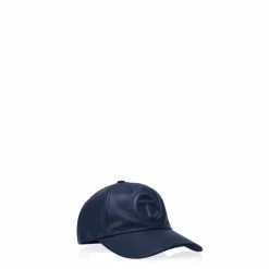 TELFAR Hats + Belts Logo Embossed Hat - Navy