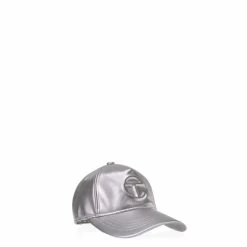 TELFAR Hats + Belts Logo Embossed Hat - Silver