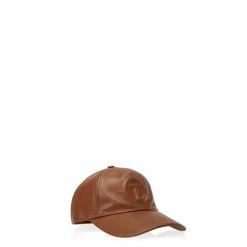 TELFAR Hats + Belts Logo Embossed Hat - Tan
