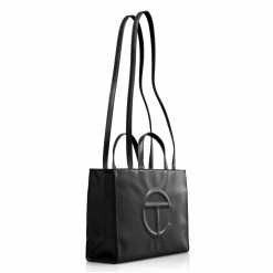 TELFAR Shopping Bags Medium Black Shopping Bag