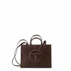 shop.telfar Shop 28 TELFAR Shopping Bags Medium Chocolate Shopping Bag