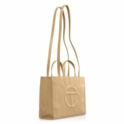 TELFAR Medium Cream Shopping Bag Shopping Bags