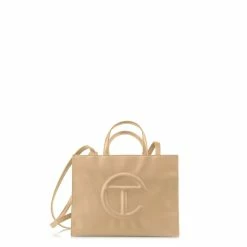 TELFAR Medium Cream Shopping Bag Shopping Bags