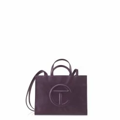 TELFAR Medium Eggplant Shopping Bag